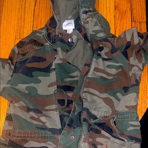 Forever 21 Army Jacket w/hoodie
